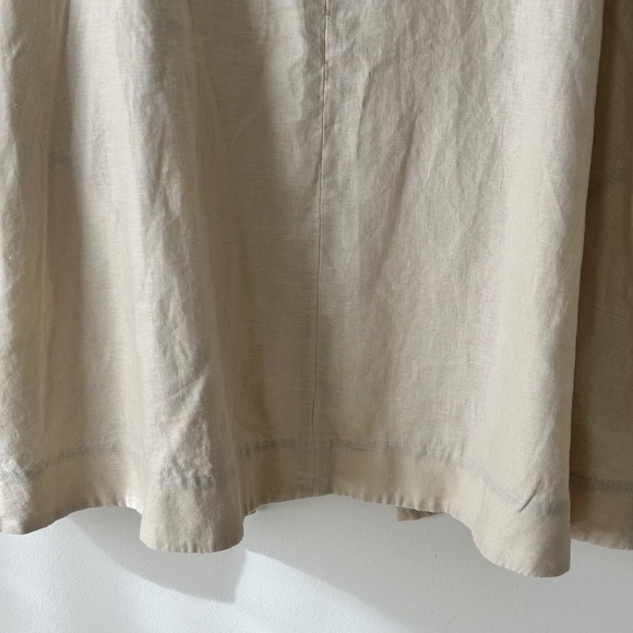 Donna Karan 100% Linen Beige Open Jacket - Picture 11 of 14
